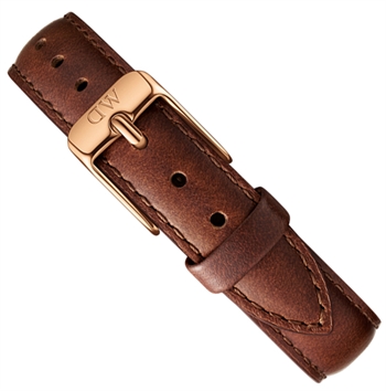 Daniel Wellington urrem Classic St. Mawes i læder, 12 mm